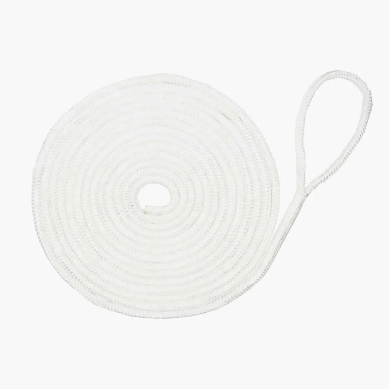 Nylon Braided Mooring Line – Spliced One End – 14mm x 10m – White