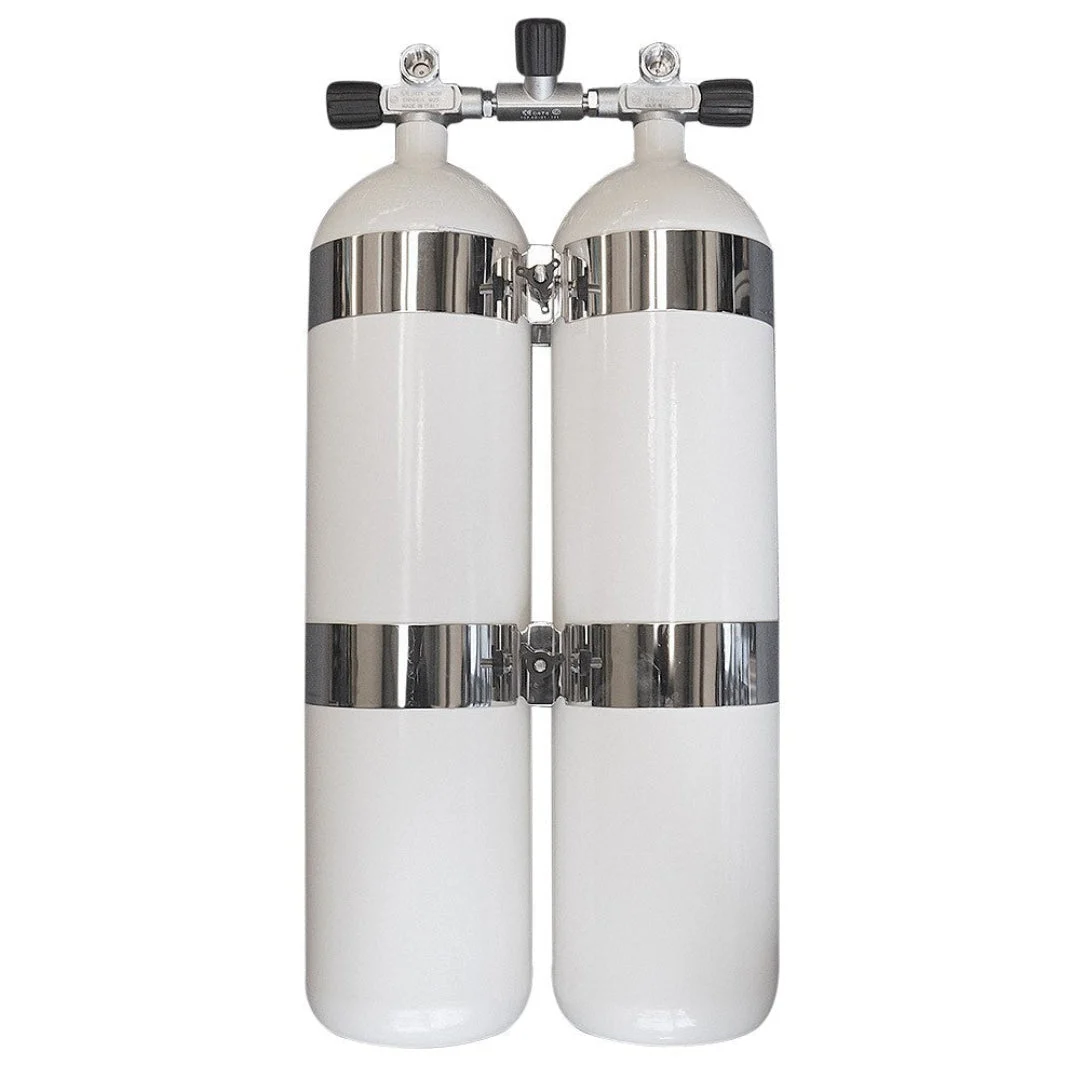 12L Eurocylinder Twinset - Flat Bottom (Concave)