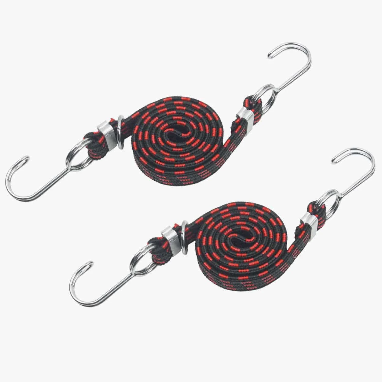 Flat Bungee – Red 1M – 1 Pair