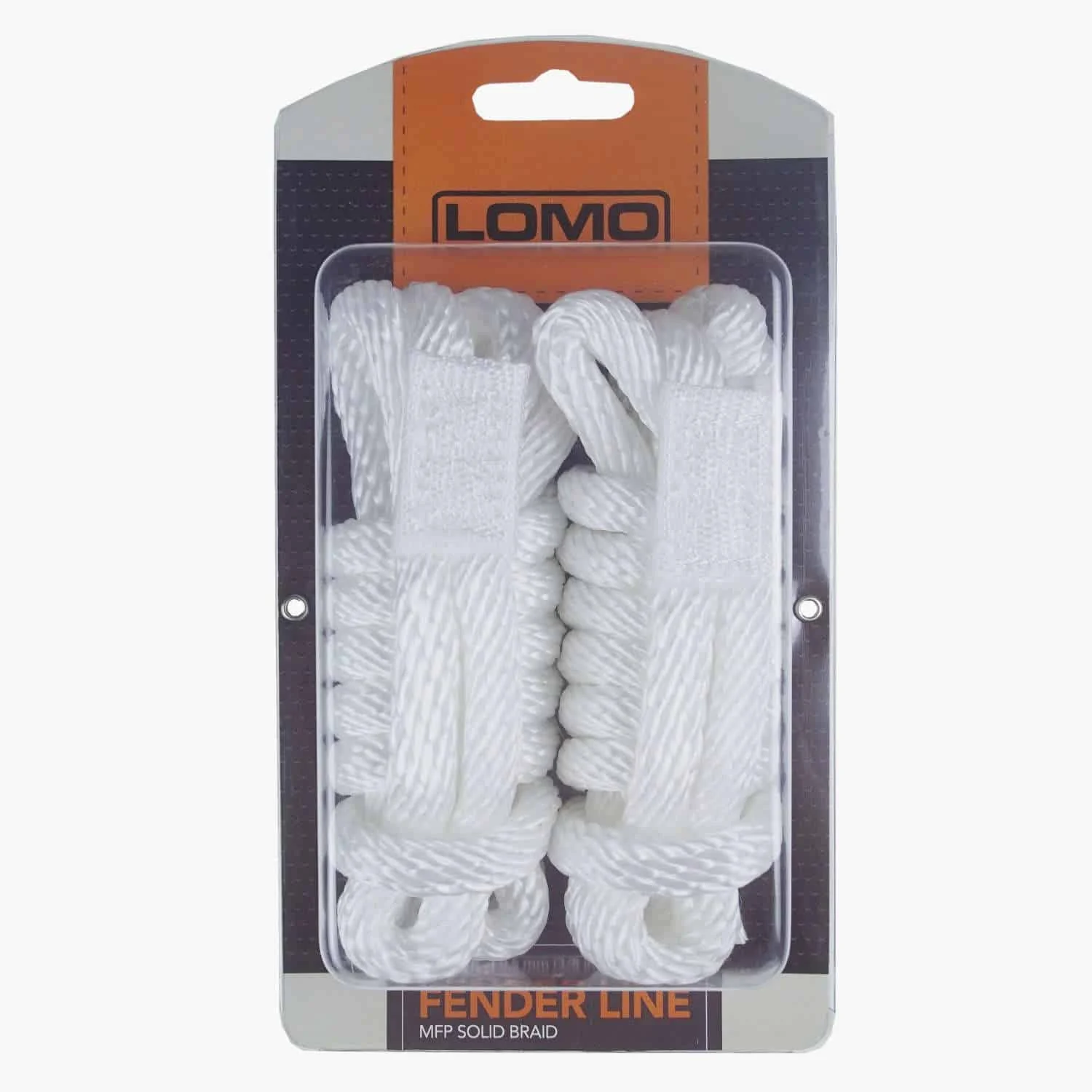 Fender Line 2 pack, MFP Solid Braid Rope with Loop – White