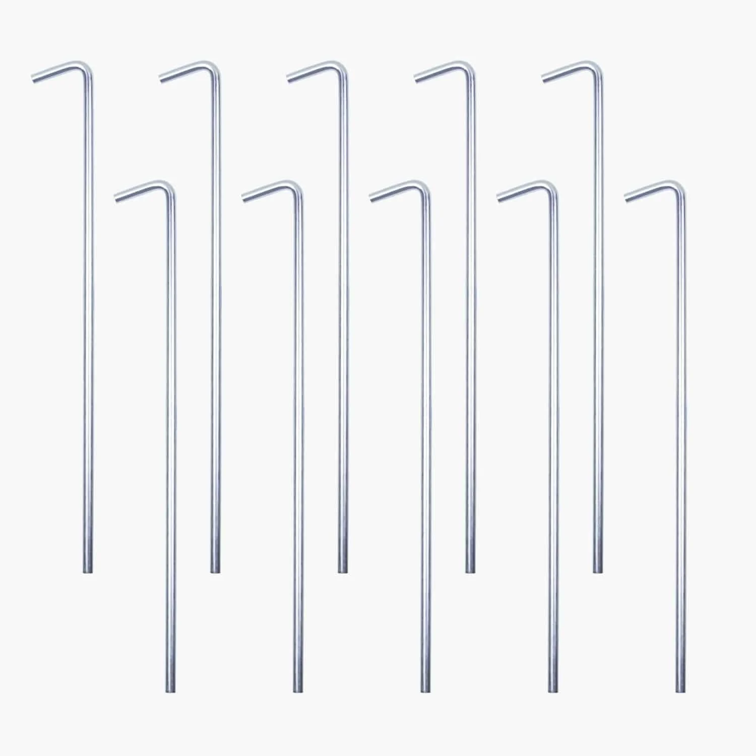 Steel Tent Pegs – 10 Pack – Extra Strong