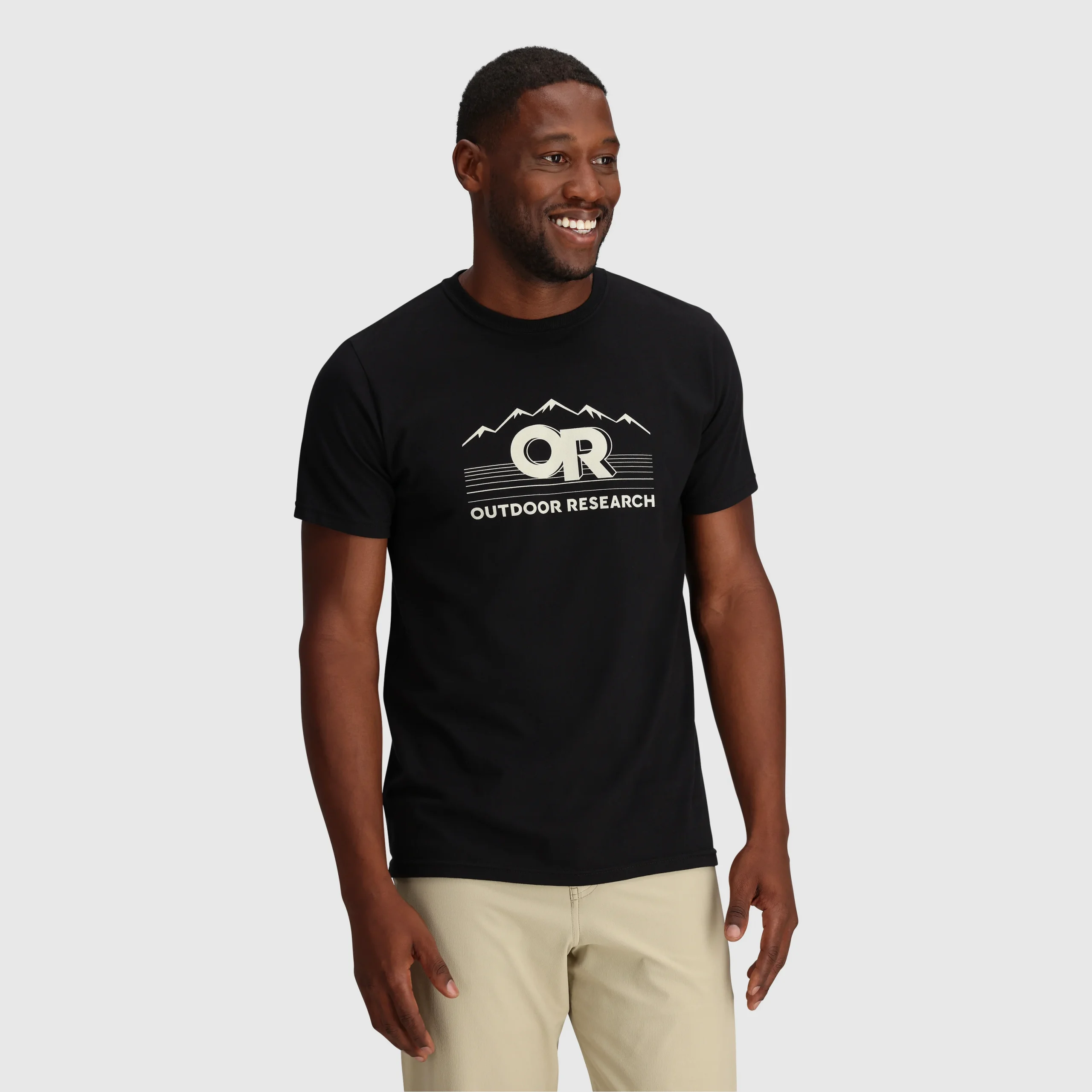 Outdoor Research OR Advocate T-Shirt - Size S - Black/White (Outlet)