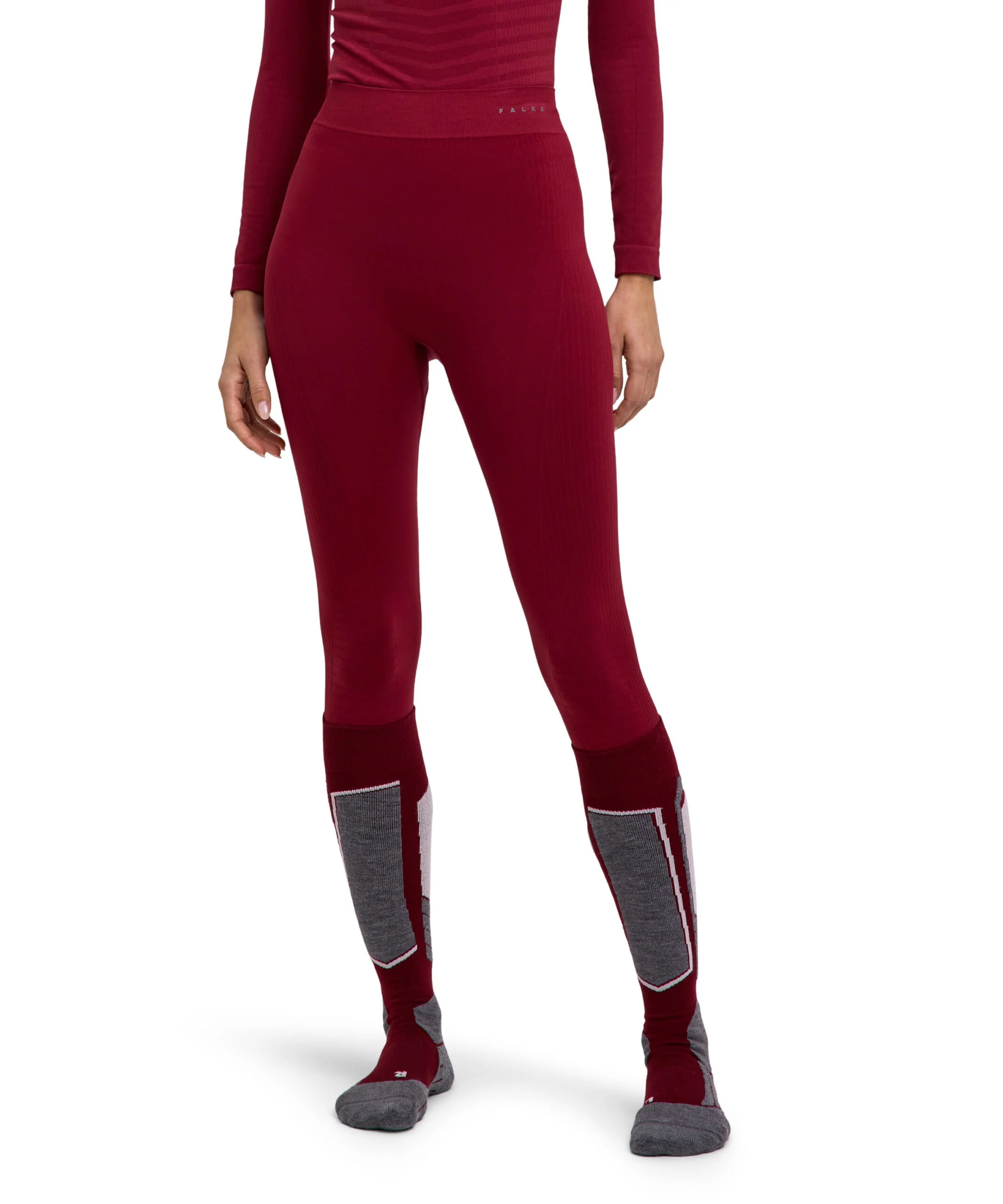 Falke Women 3/4 Tights Maximum Warm Merlot