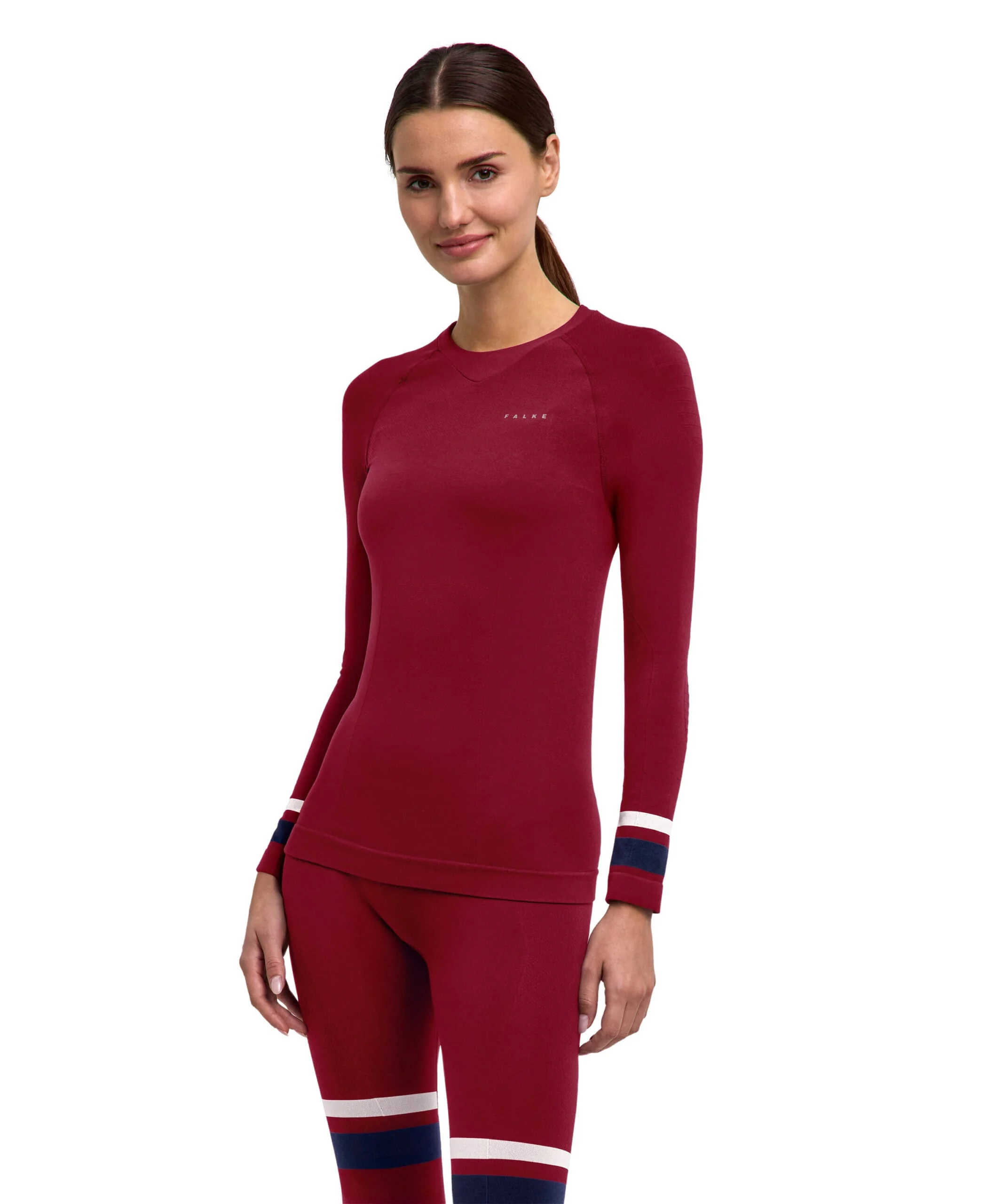 Falke Women Long Sleeved Shirt Max Warm Merlot
