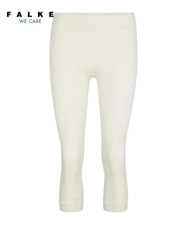 Falke Wool-Tech Women 3/4 Tights – Off White Snowflake