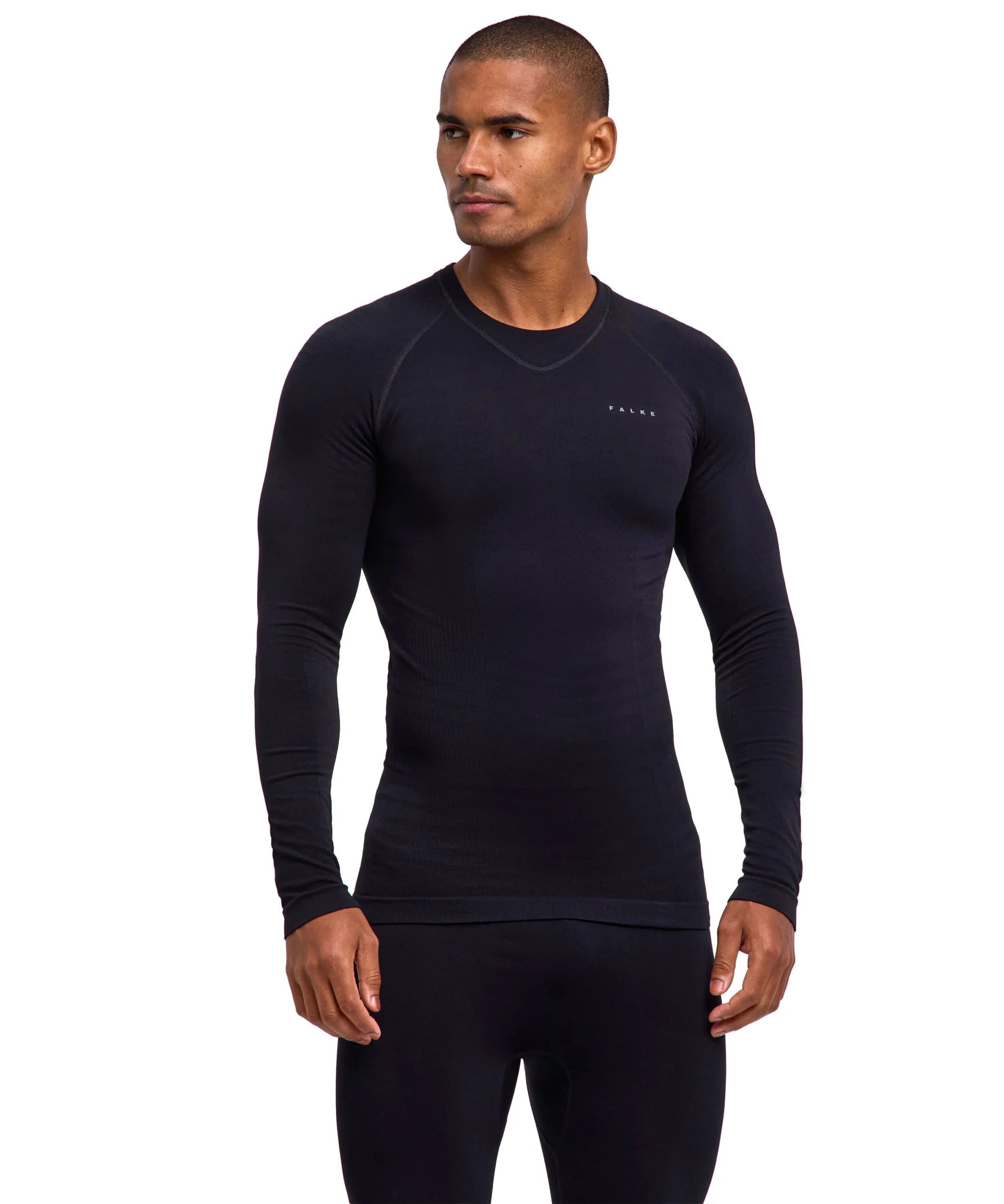 Falke Long Sleeved Shirt Max Warm Black