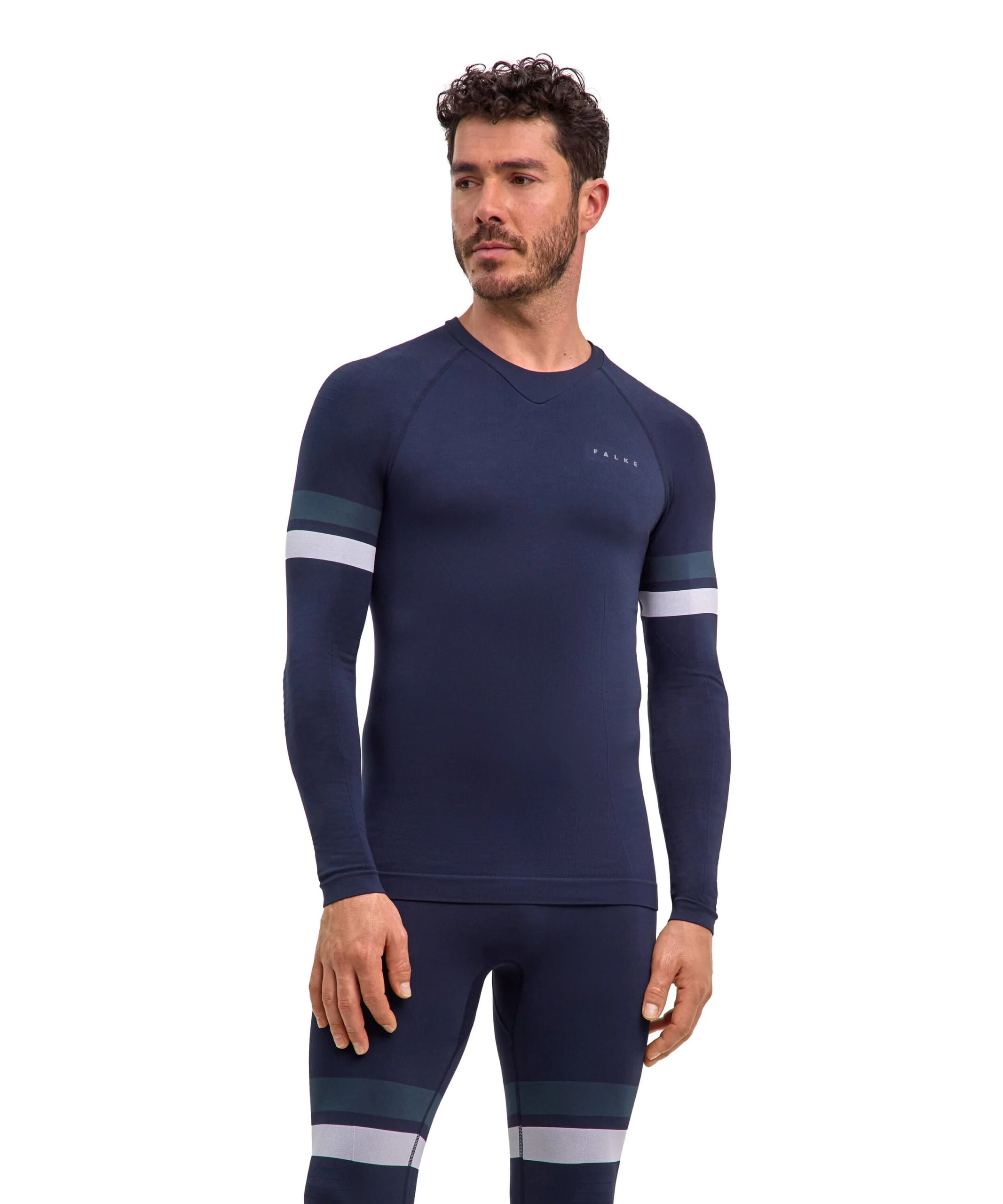 Falke Long Sleeved Shirt Max Warm Space Blue