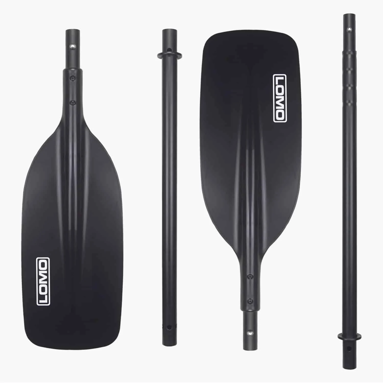 Emergency Kayak Paddle – 4 Piece – Black