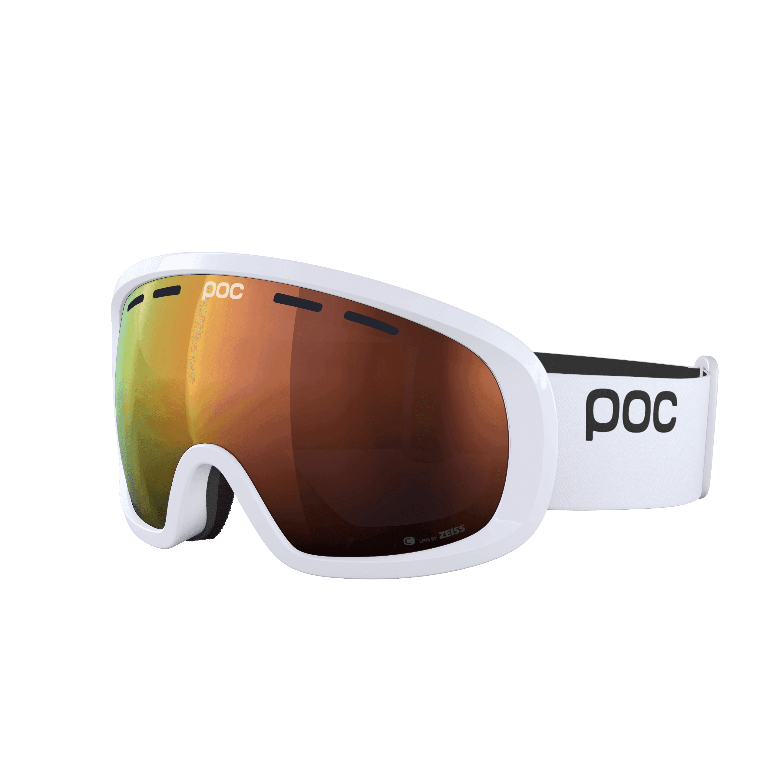 POC Fovea Mid Hydrogen White Partly Sunny Orange