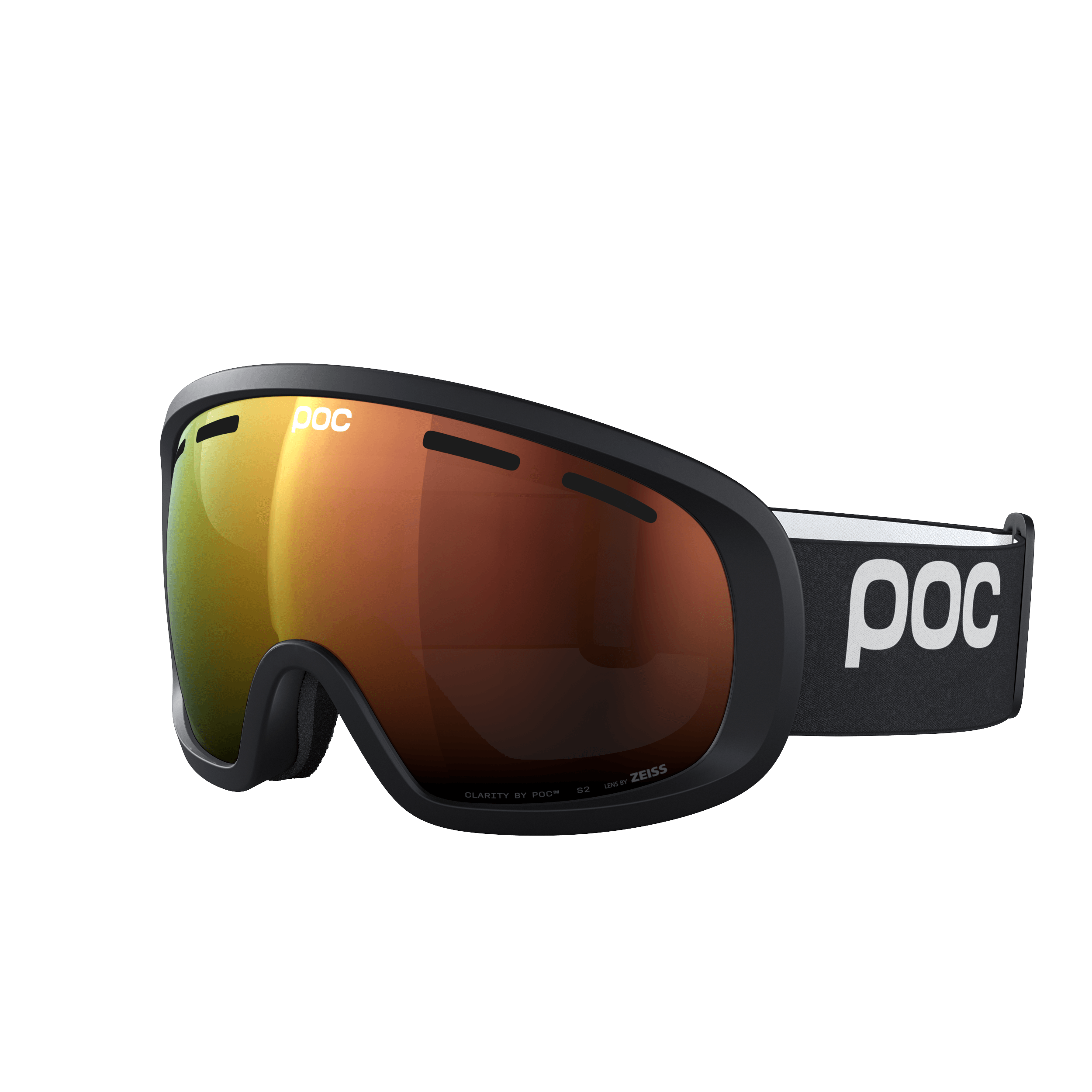 POC Fovea Mid Uranium Black/Partially Sunny Orange