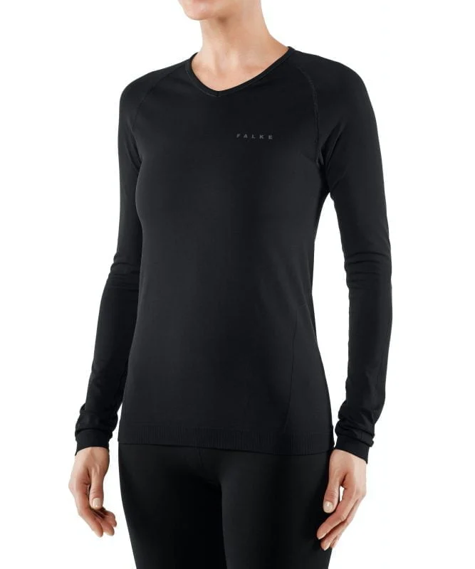 Falke Women Long Sleeved Shirt Warm Comfort Black