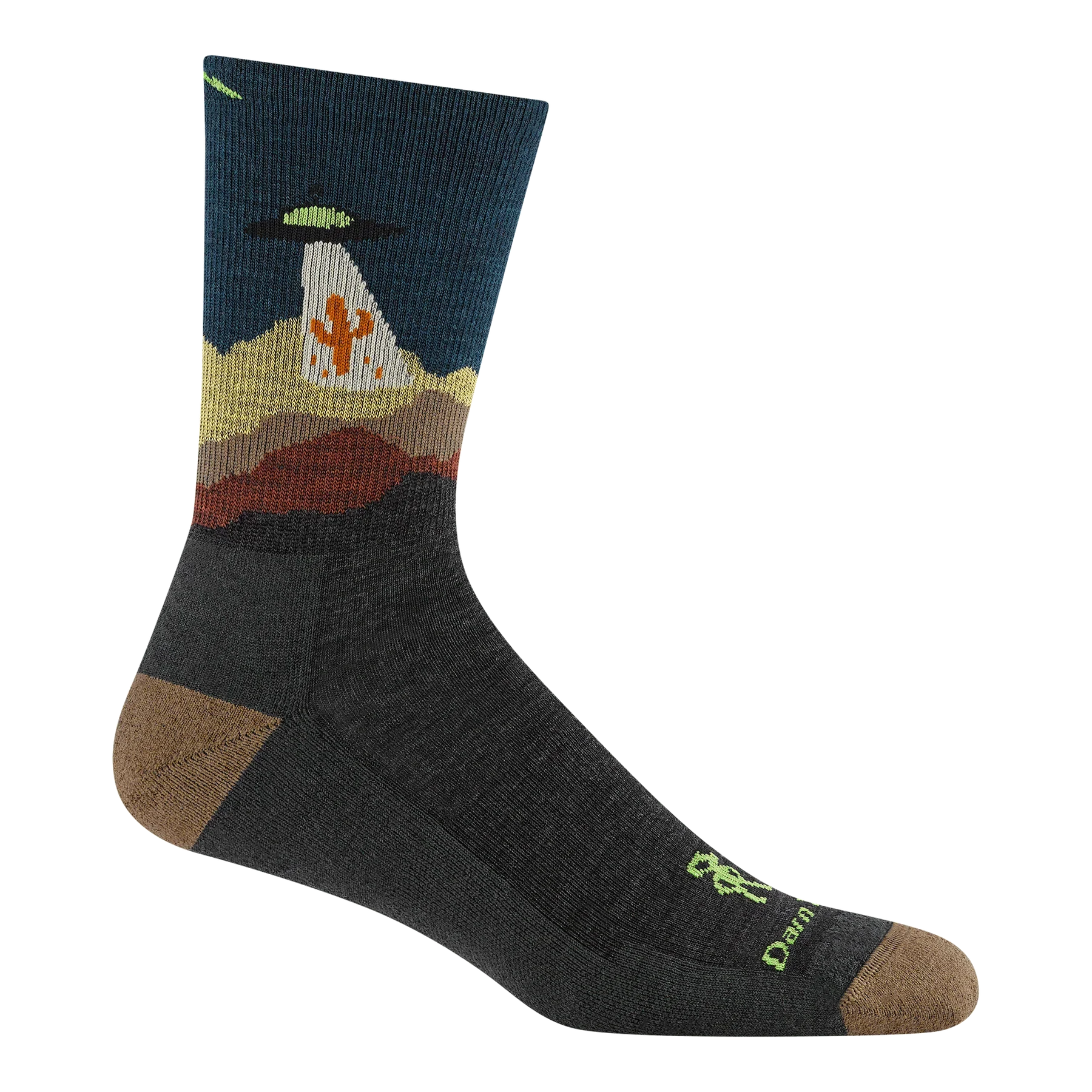 Darn Tough Mens Spaced Out Micro Crew Lightweight Hiking Sock