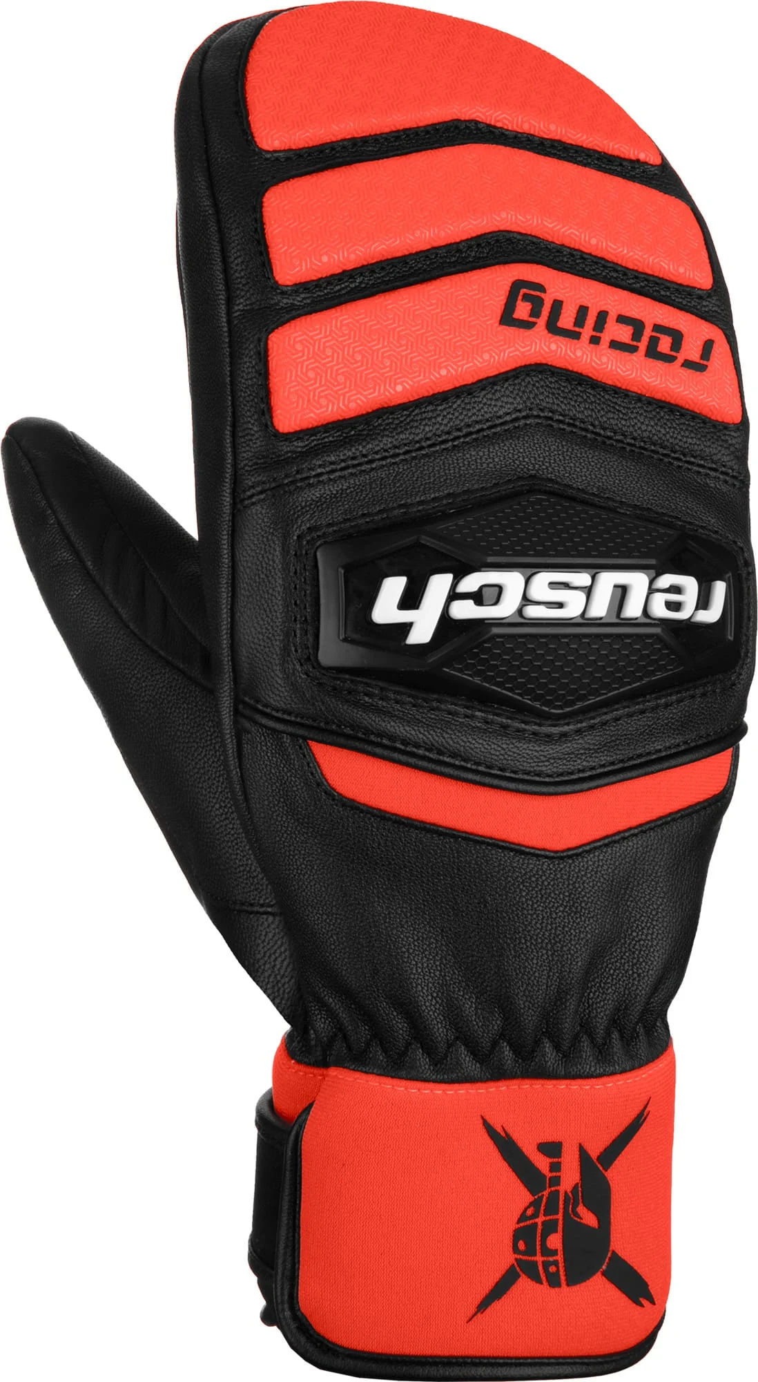 Reusch Worldcup Warrior GS Junior Mitten Black Fluo Red
