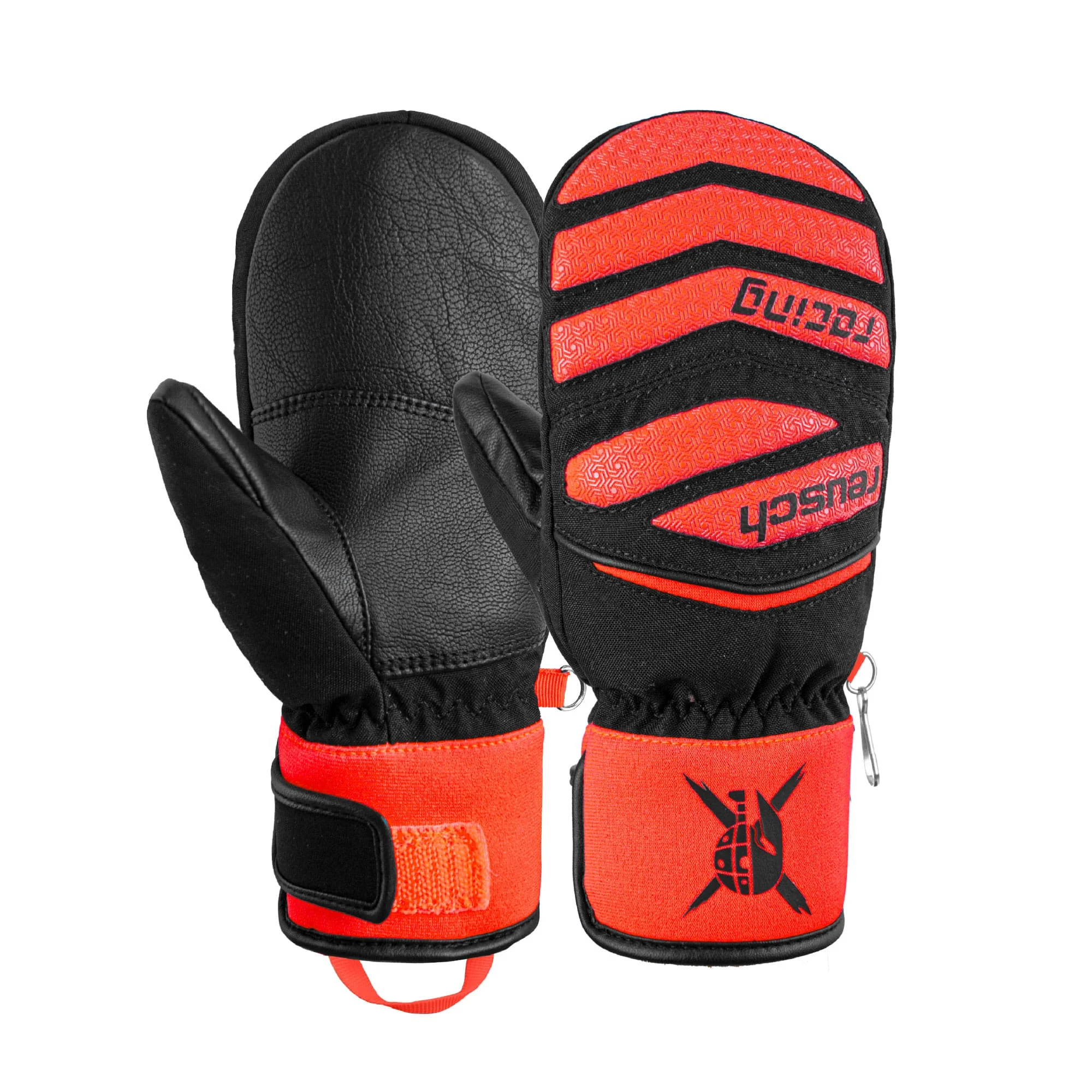 Reusch Worldcup Warrior Prime R-Tex XT Junior Mitten Blk Fluo Red