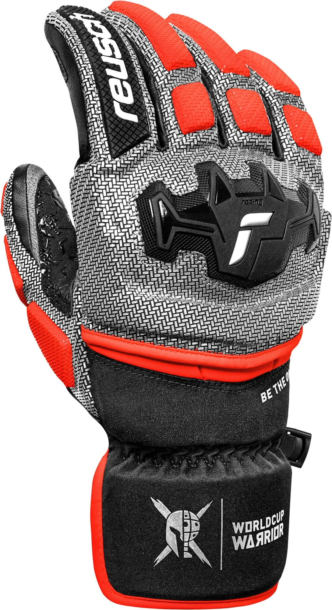 Reusch Worldcup Warrior GS Black Silver Fluo Red
