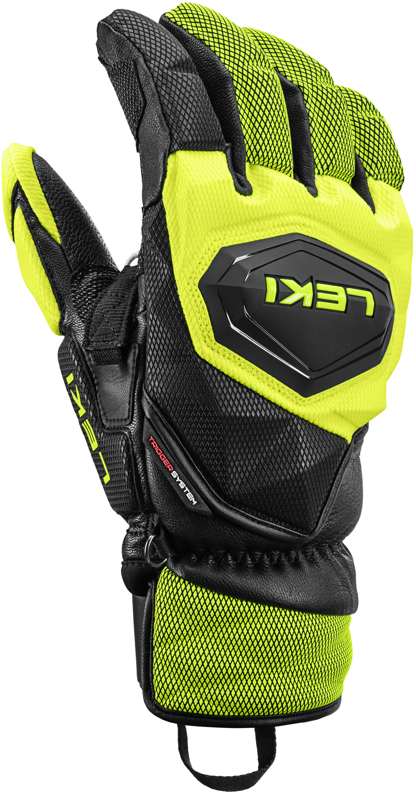 Leki WCR VENOM SL 3D Ski Glove Black Ice Lemon