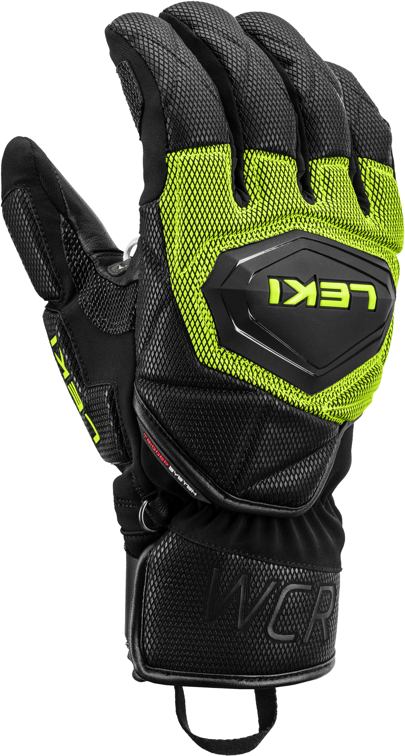 Leki WCR Coach 3D Junior Ski Glove – Black Ice Lemon