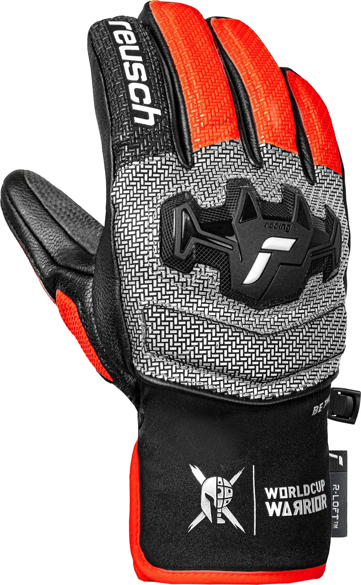 Reusch Worldcup Warrior R-Tex XT Black Silver Fluo Red