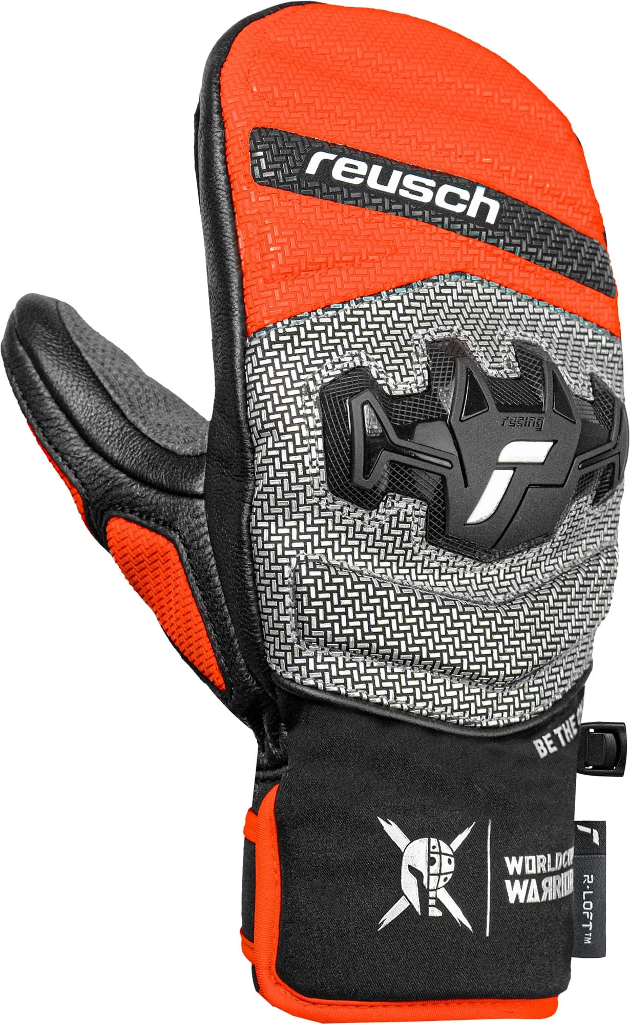 Reusch Worldcup Warrior R-Tex XT Mitten Black Silver Fluo Red