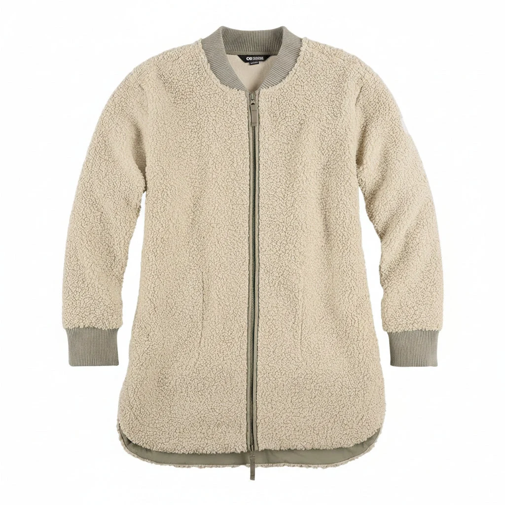 Outdoor Research Women's Juneau Sherpa Fleece Jacket - Size XS - Fog (Outlet)