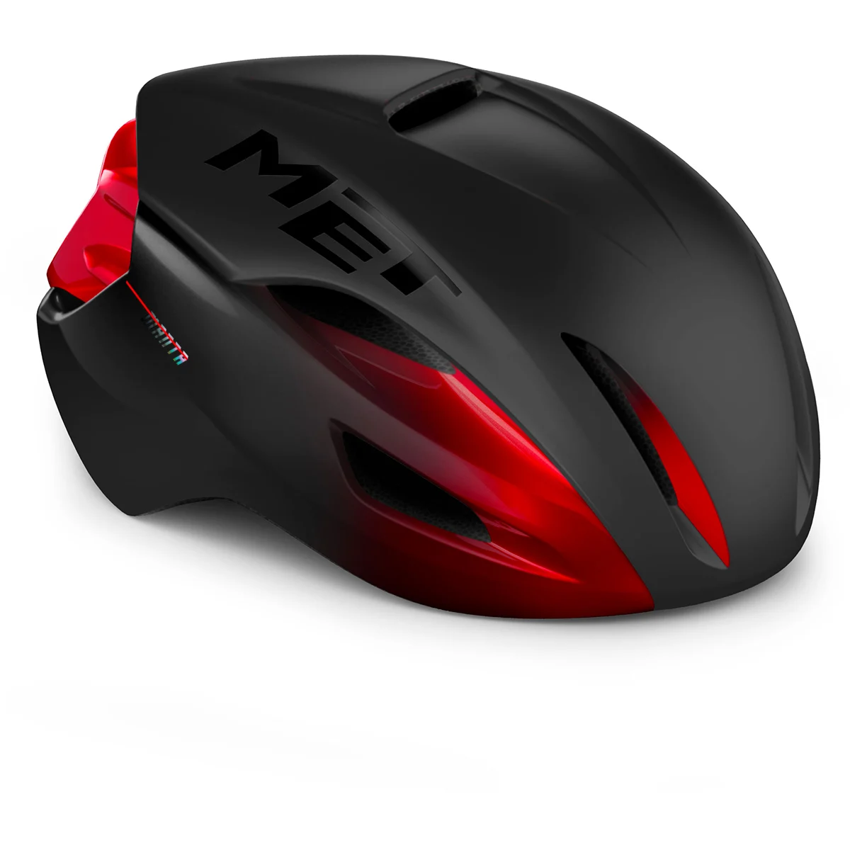 MET MANTA MIPS CE NOIR ROUGE ALLISE MATT BRILLANT NOIR ROUGE METALLISE MATT BRILLANT  - Bike helmet