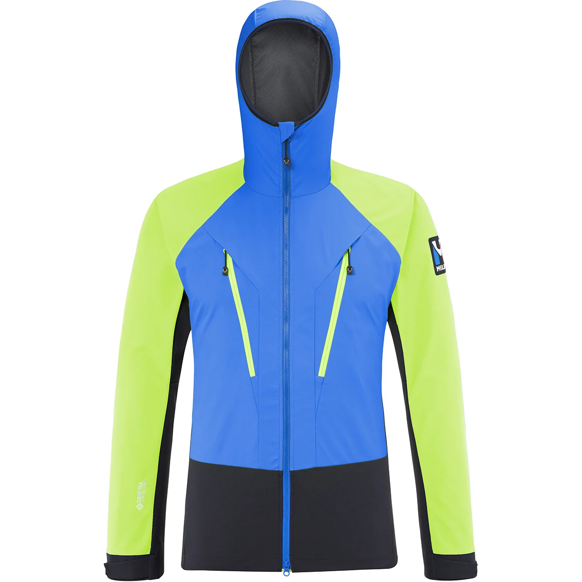MILLET TRILOGY V ICON INFIN JACKET BLACK/SKY DIVER  - Softshell mountaineering jacket