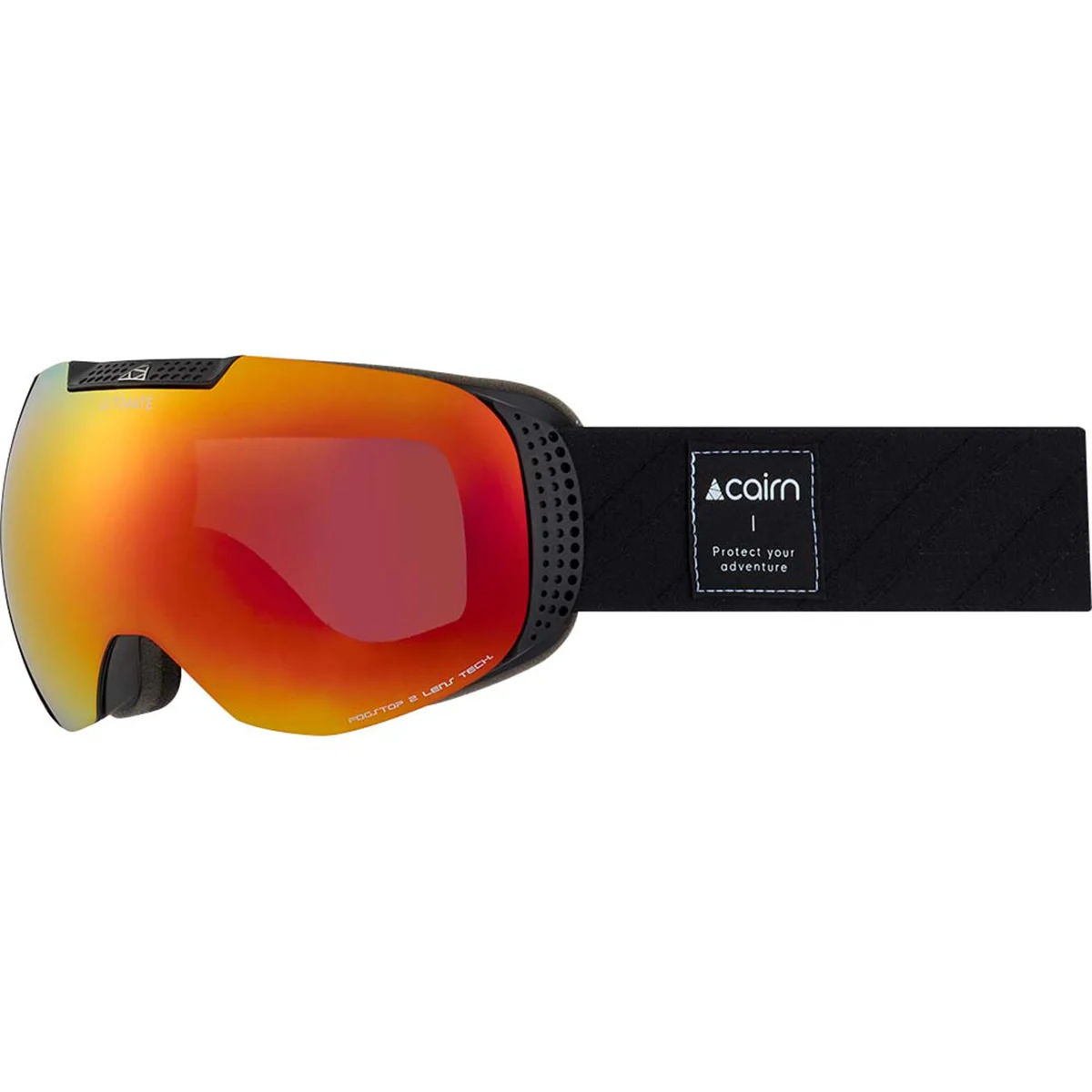 CAIRN ULTIMATE SPX3000[IUM] MAT BLACK ORANGE  - Ski goggles