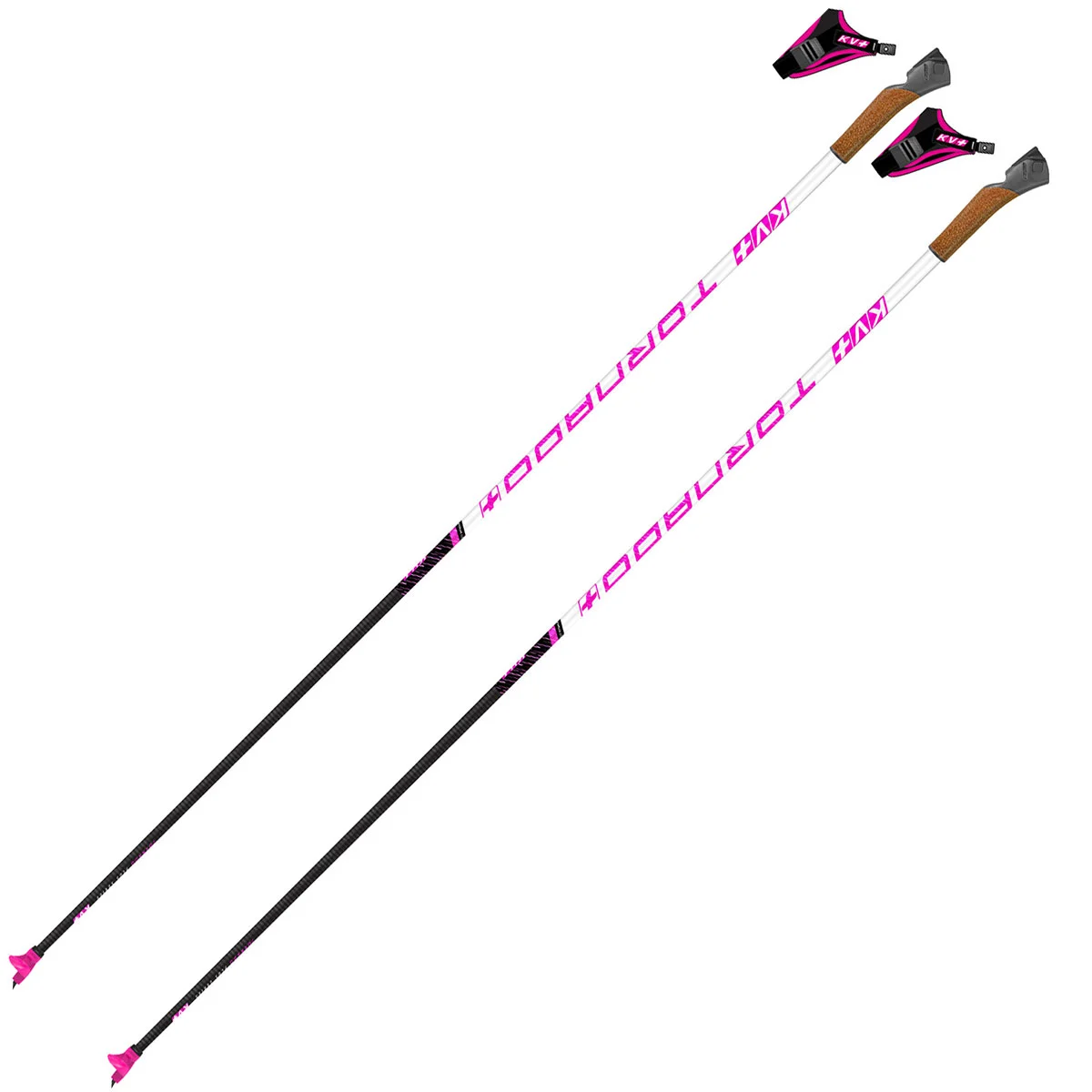 KV+ TORNADO PINK  - Cross-country ski poles