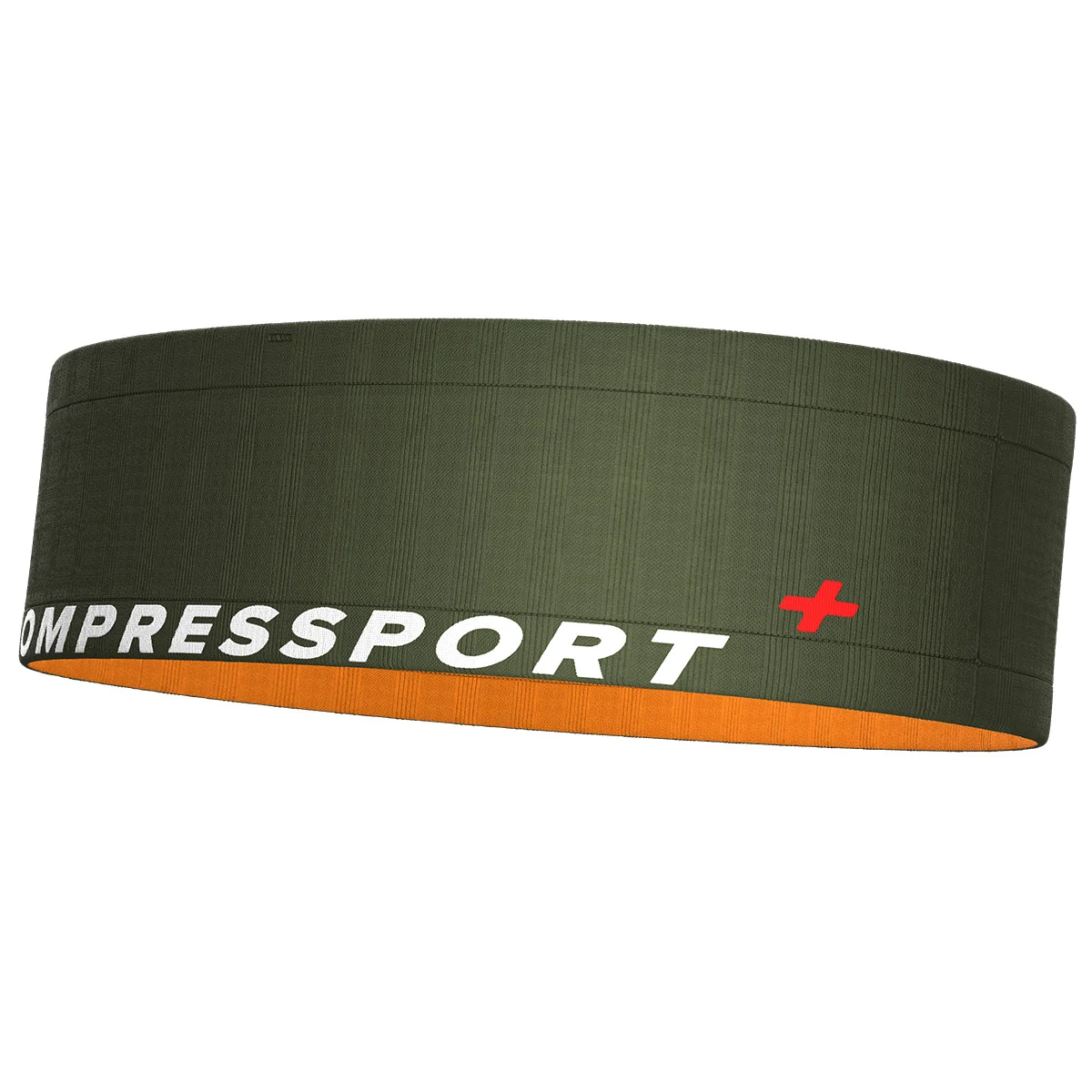 COMPRESSPORT FREE BELT RF GREEN/DK CHEDDAR  - Water bottle holder belt