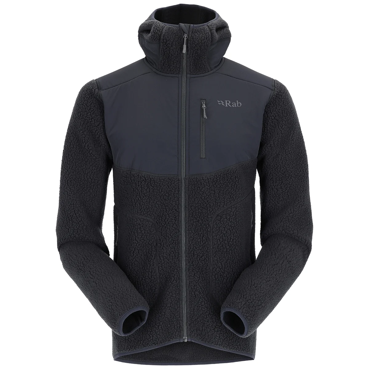 RAB OUTPOST HOODY BELUGA  - Ski touring ski fleece jacket