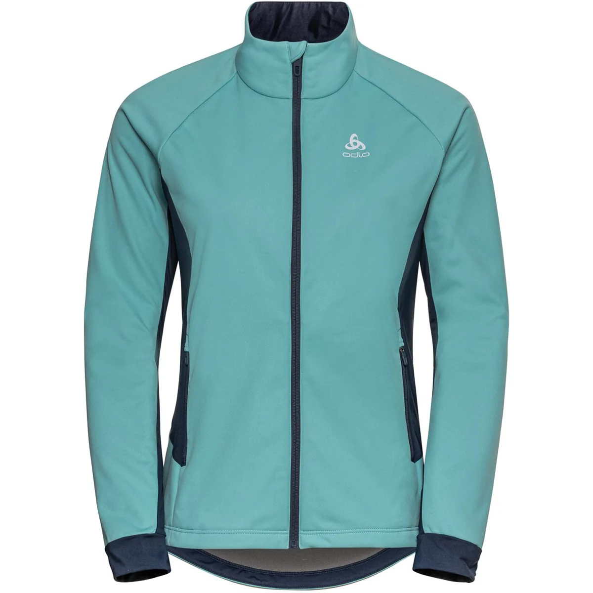 ODLO BRENSHOLMEN JACKET W REEF WATERS/DARK SAPPHIRE  - Cross-country ski jacket