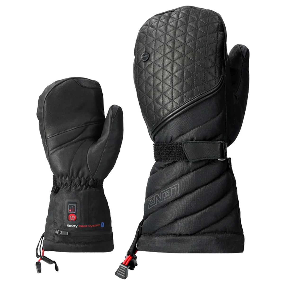 LENZ HEAT GLOVE 6.0 FINGER CAP MITTENS W Unicolore  - Heated gloves