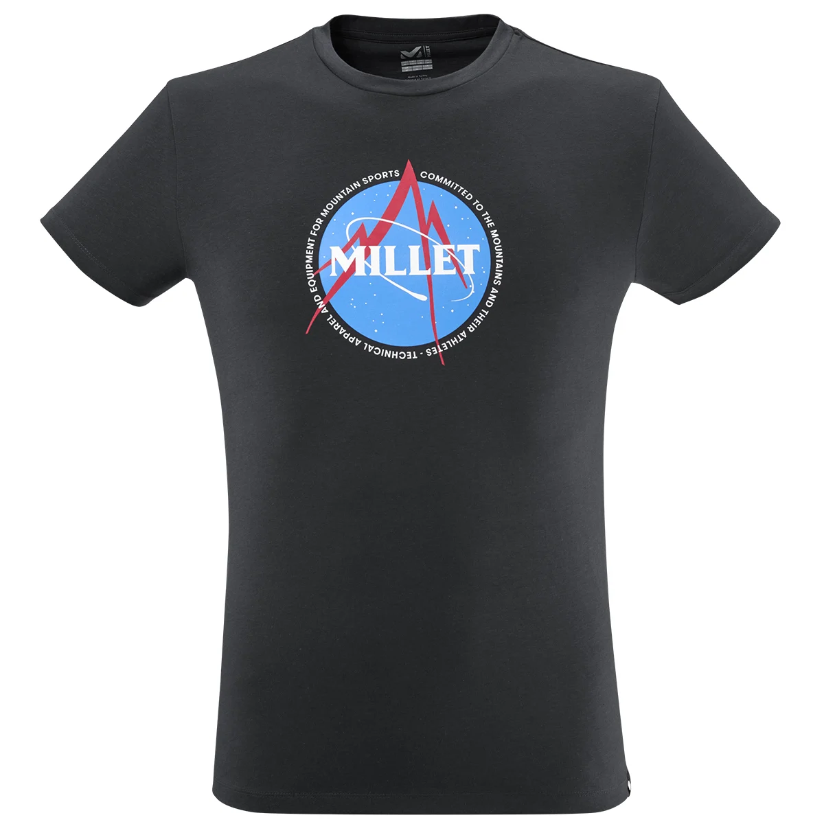 MILLET RELIMITED COLORS TS SS M BLACK-NOIR  - Hiking T-shirt