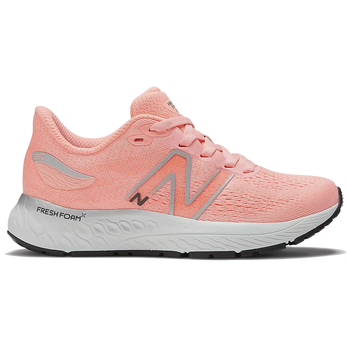 NEW BALANCE FRESH FOAM 880 V12 JR GRAPEFRUIT/METALLIC SILVER  - Running shoe