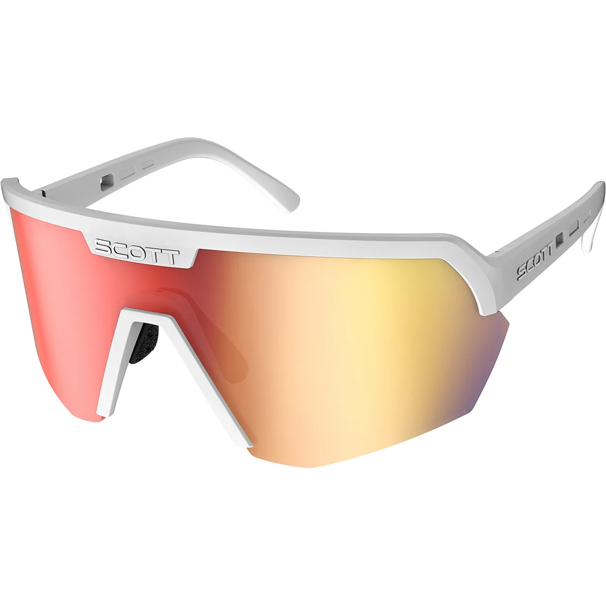 SCOTT SPORT SHIELD WHITE MATT/RED CHROME  - Sport sunglasses