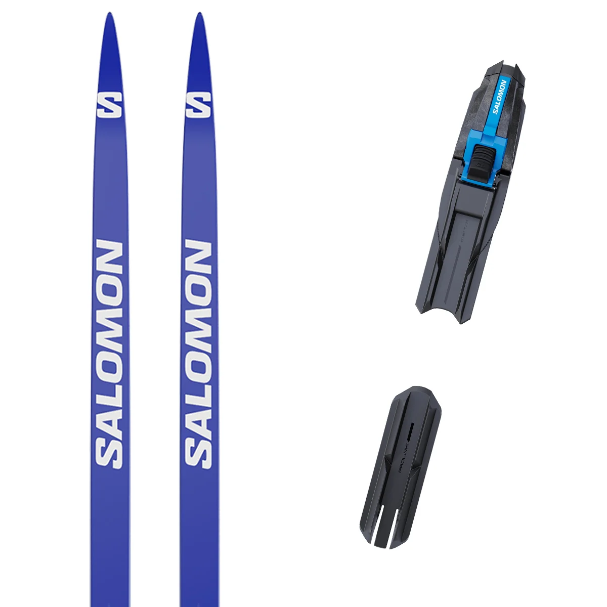 SALOMON S/MAX ESKIN MED + PROLINK SHIFT RACE CLASSIC Unicolore  - Cross-country ski set