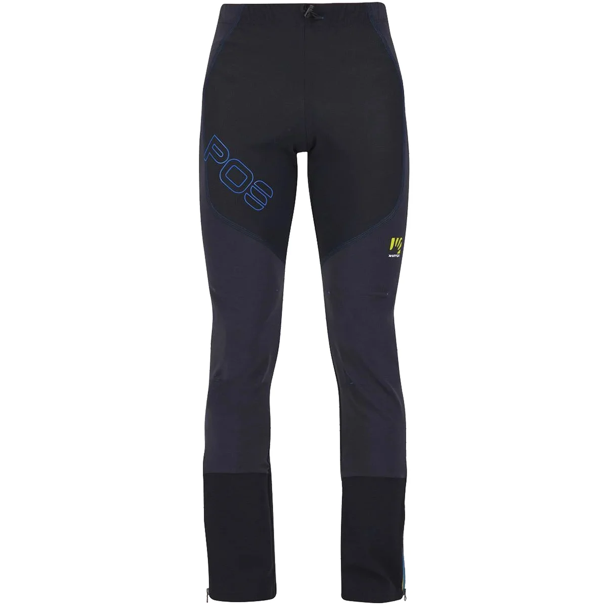 KARPOS ALAGNA LITE PANT BLACK/DIVA BLUE  - Ski touring ski trousers