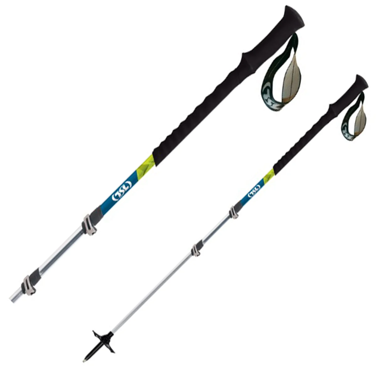 TSL TOUR ALU COMPACT 3 CROSS TWIST Unicolore  - Ski touring pole