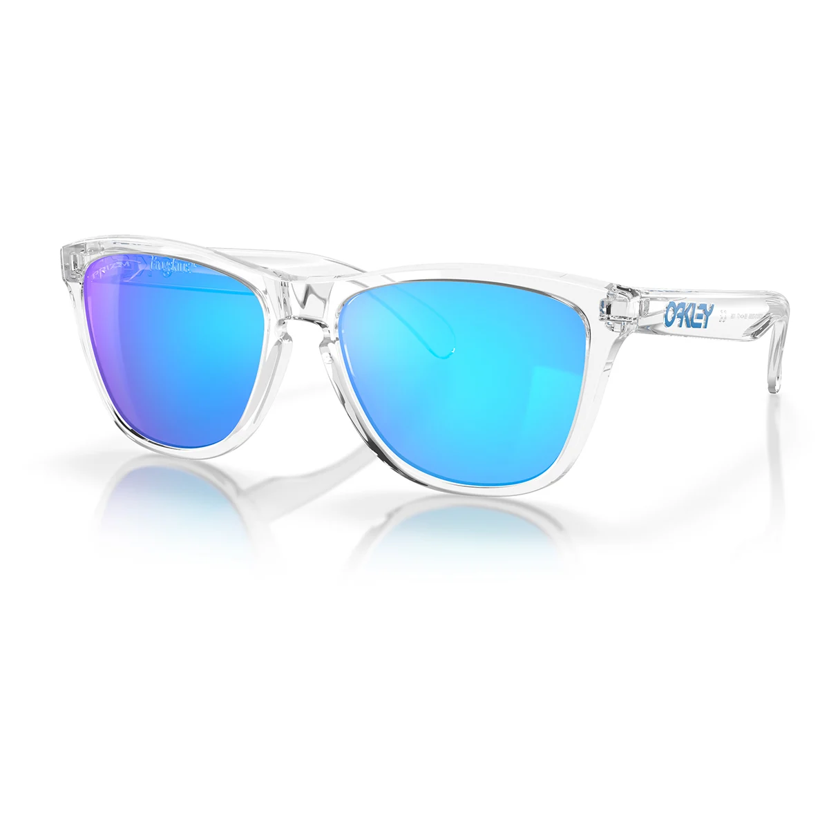 OAKLEY FROGSKINS CRYSTAL CLEAR/PZM SAPPHIRE  - Lifestyle sunglasses