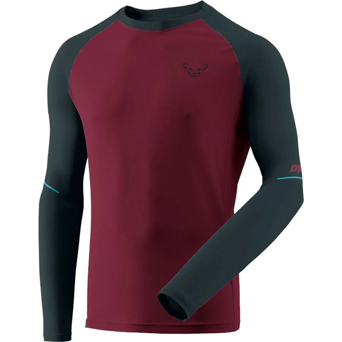 DYNAFIT ALPINE PRO M L/S TEE BURGUNDY  - Trail running T-shirt