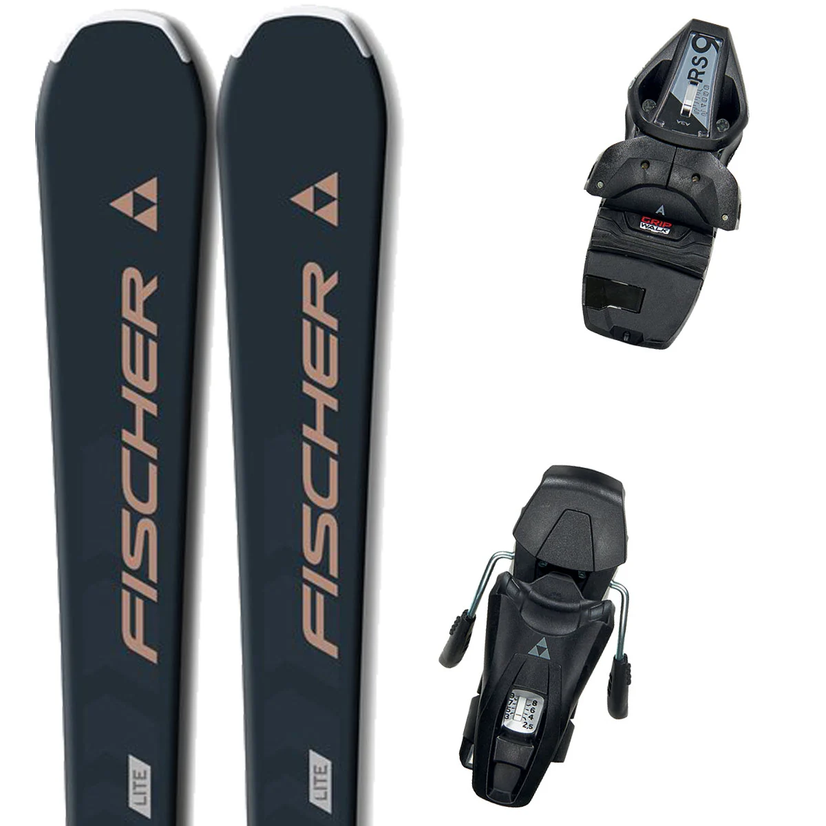 FISCHER ASPIRE SLR PRO + RS9 SLR Unicolore  - Alpine ski set