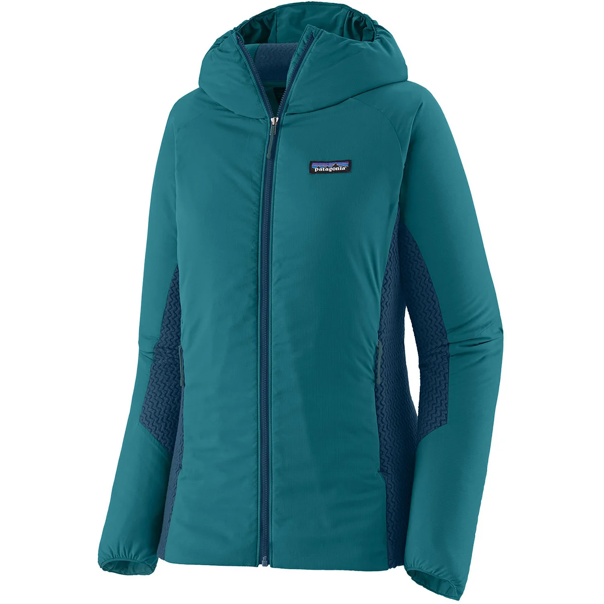 PATAGONIA W'S NANO-AIR LIGHT HYBRID HOODY BELAY BLUE  - Hiking down jacket