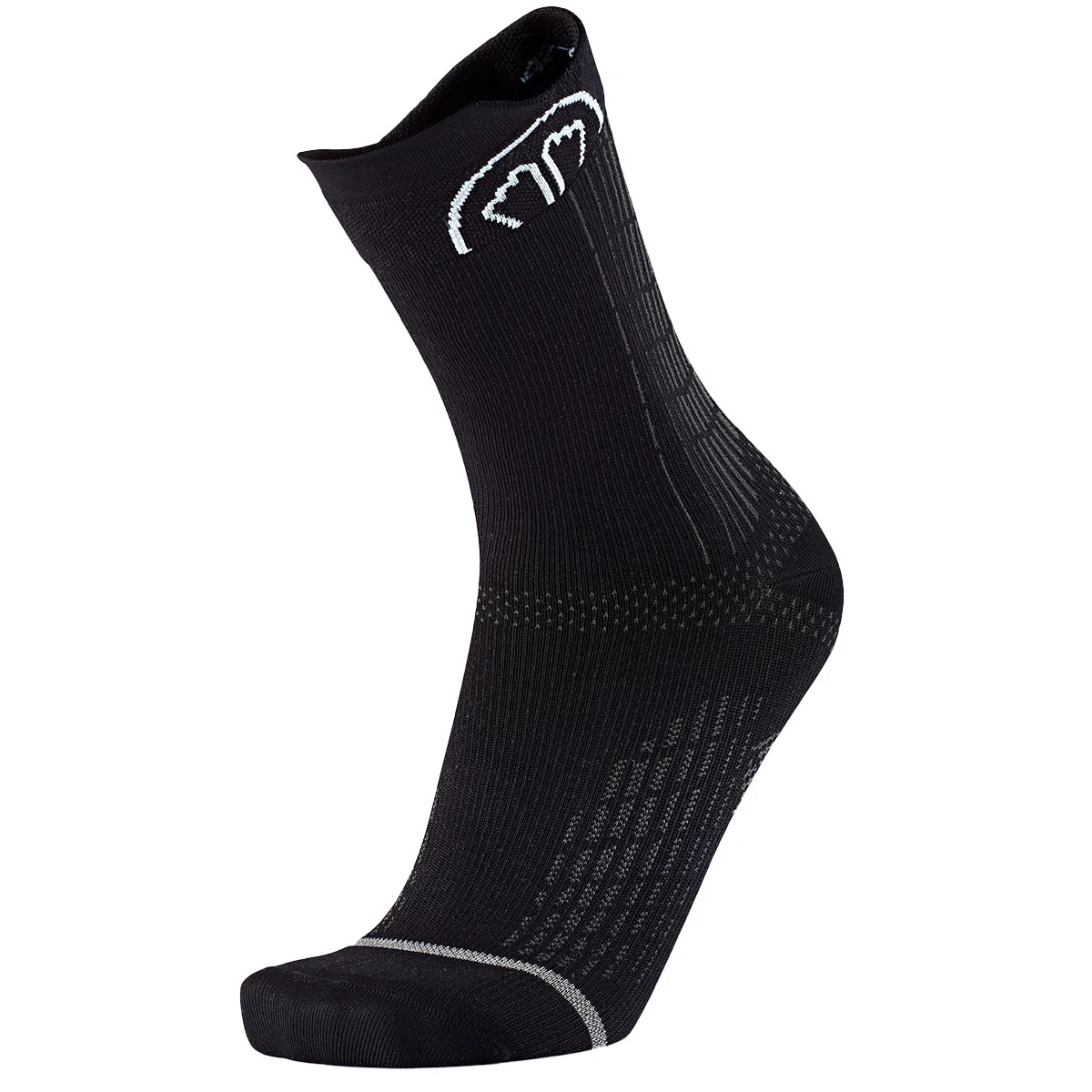 SIDAS RUN ANATOMIC CREW BLACK  - Running socks
