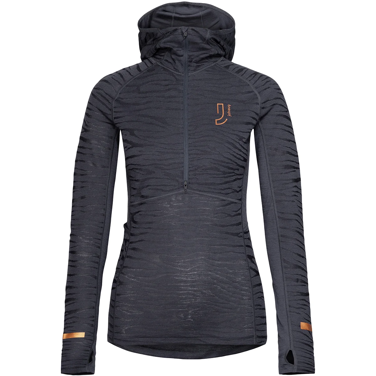 JOHAUG ADVANCE TECH-WOOL HOOD DARK BLUE  - Thermal T-shirt
