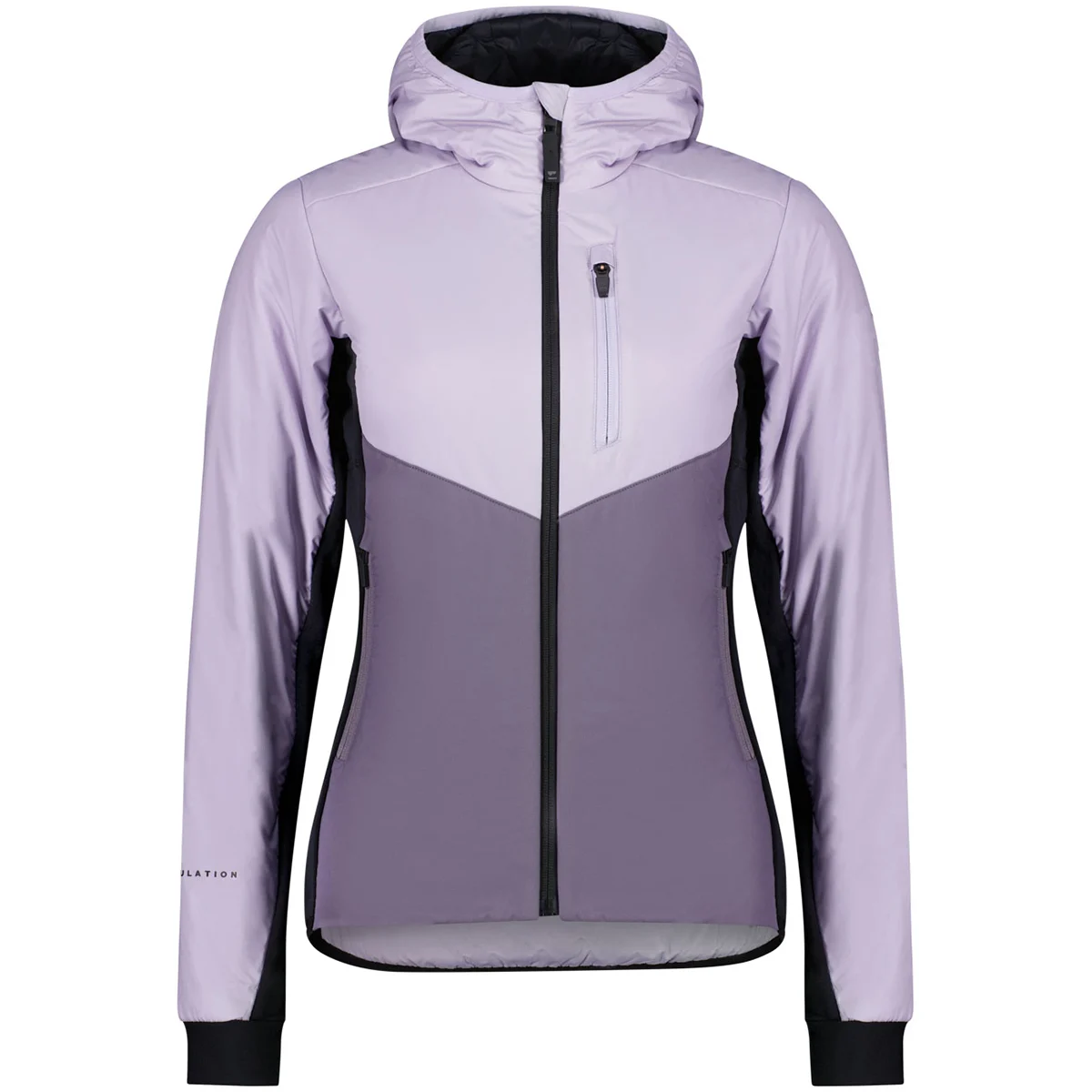 MONS ROYALE MONS ROYAL WMNS ARETE WOOL INSULATION HOOD- THISTLE CLOUD  - Softshell jacket