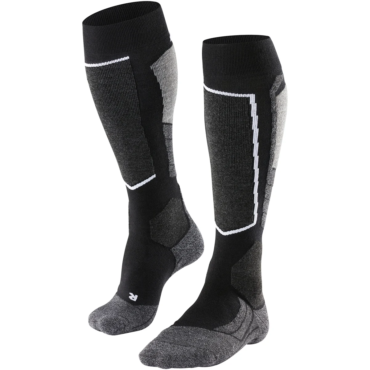 FALKE SK2 INTERMEDIATE BLACK-MIX  - Ski socks