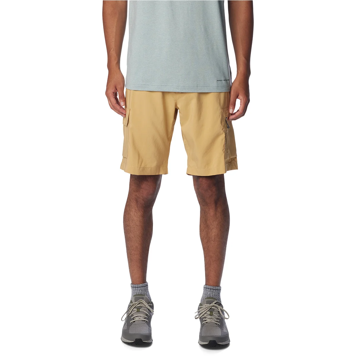 COLUMBIA SILVER RIDGE UTILITY CARGO SHORT LIGHT CAMEL  - Hiking shorts