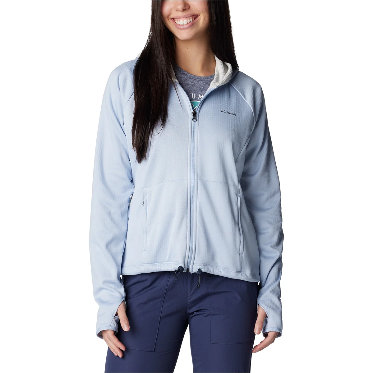 COLUMBIA W BOUNDLESS TREK GRID FLEECE WHISPER HEATHER  - Fleece