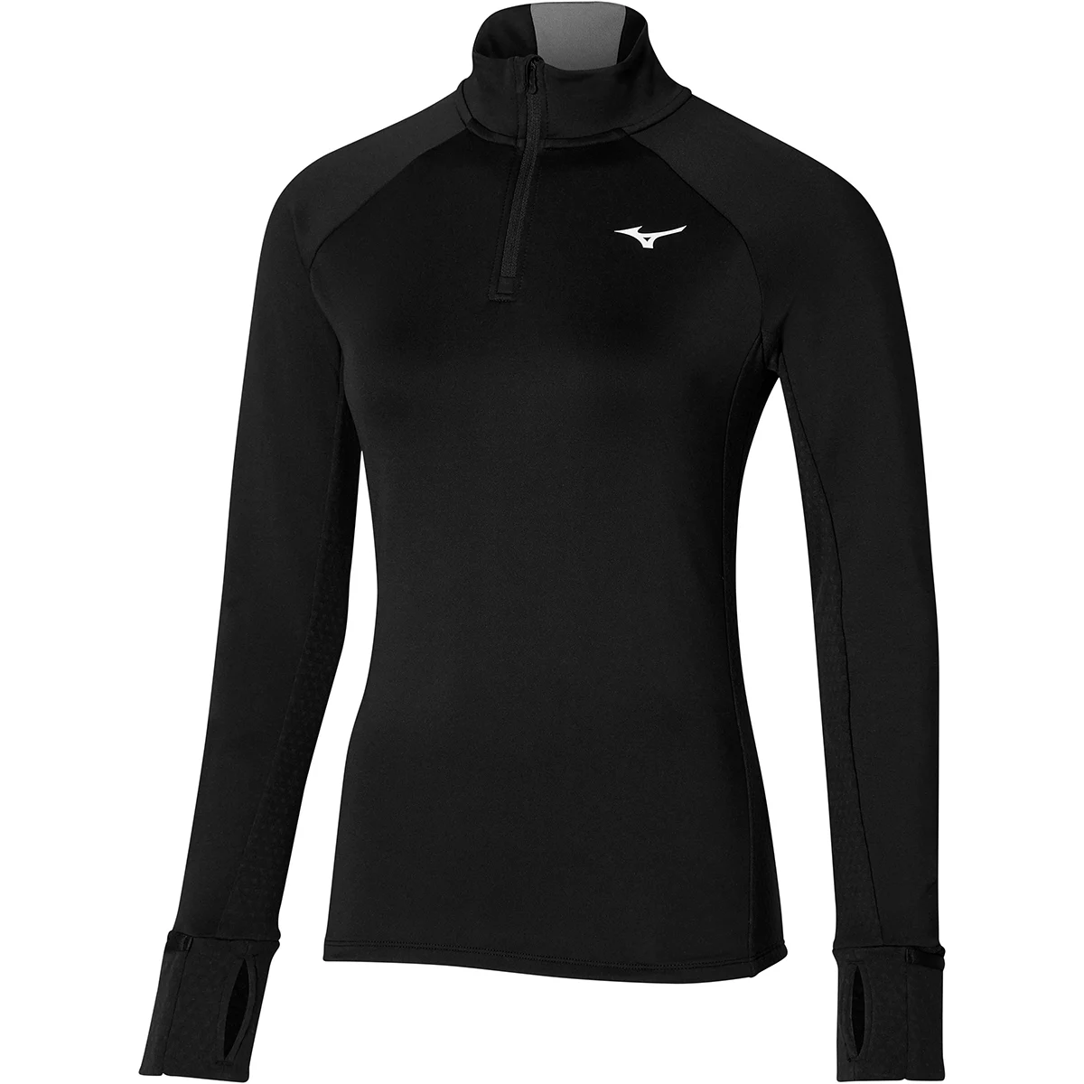 MIZUNO WARMALITE HZ SHIRT BLACK  - Running T-shirt