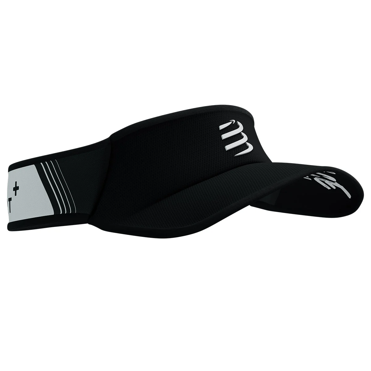 COMPRESSPORT VISOR ULTRALIGHT BLACK/WHITE  - Running visor